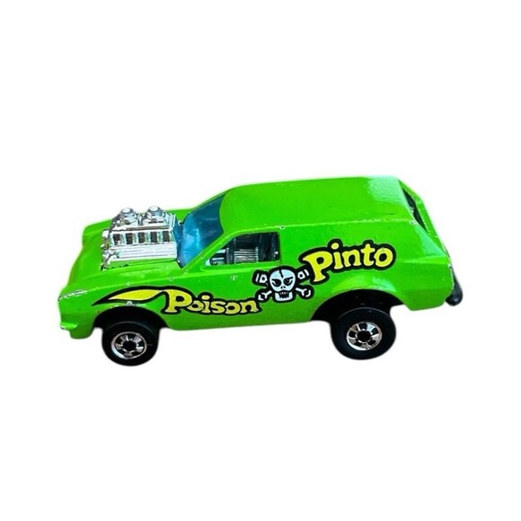 Vintage Hot Wheels 1975 Poison Pinto Green Chrome Interior BW Hong Kong - Picture 1 of 5
